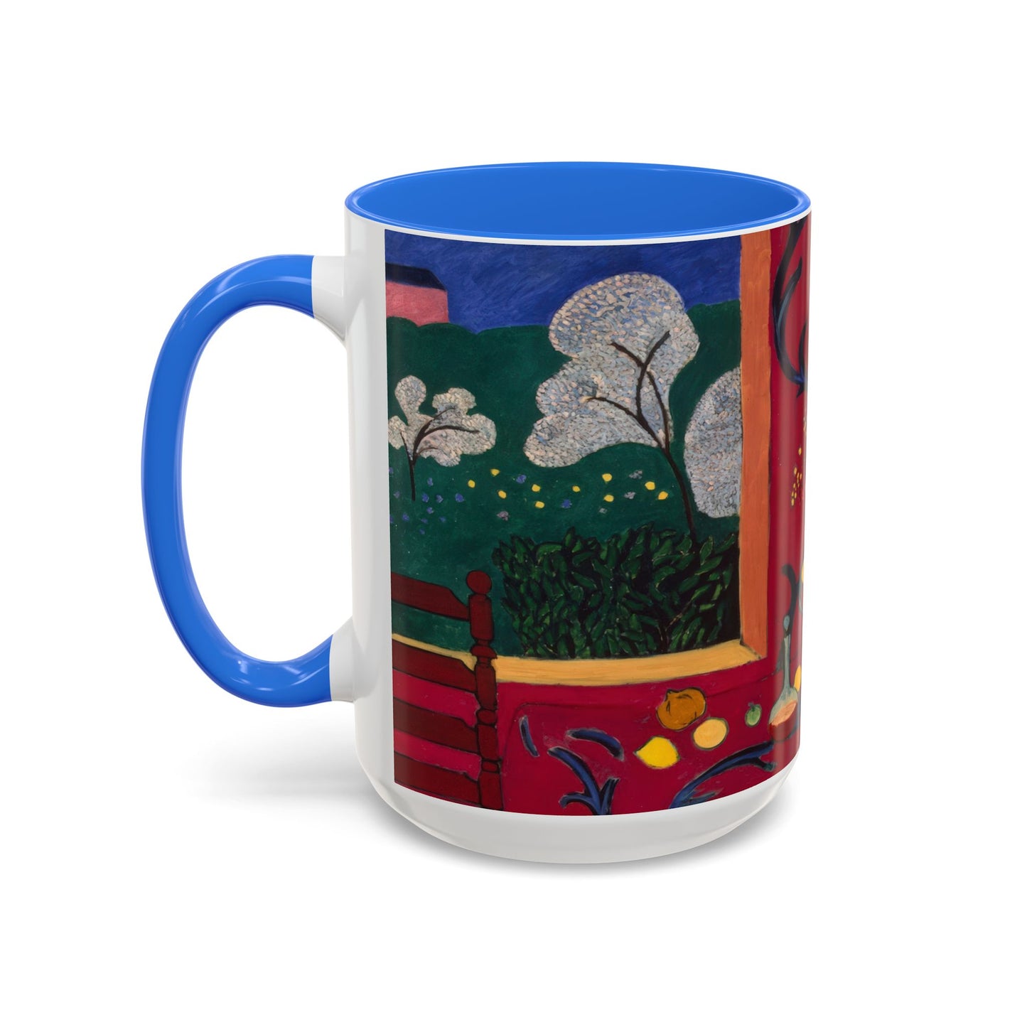 Matisse, Henri - The Dessert Harmony in Red (1908) - Colorful Accent Mugs