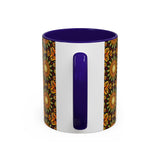 Monarch Butterfly Mandala - Colorful Accent Mugs