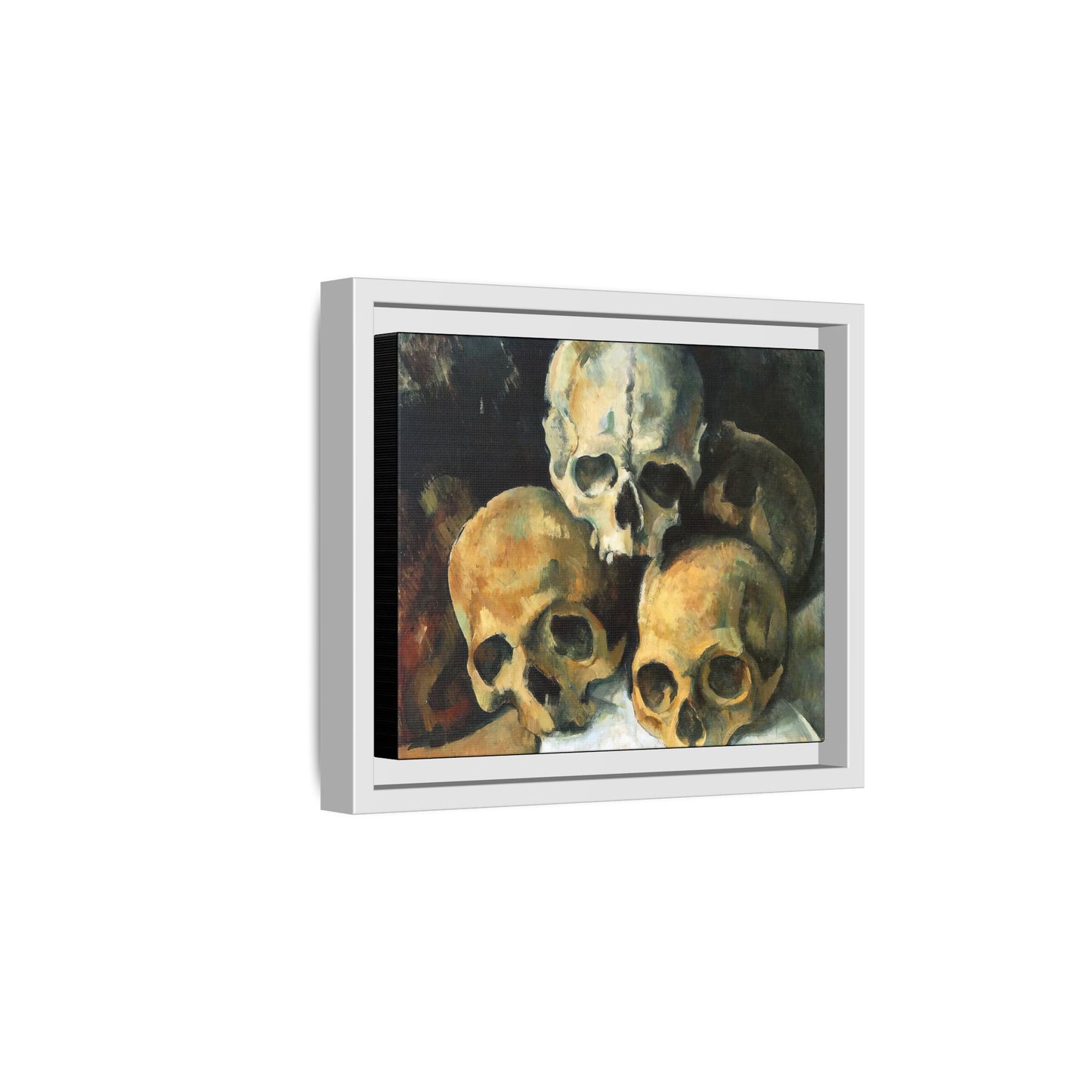 Cézanne, Paul - Pyramid of Skulls (1901) - Matte Canvas, Framed
