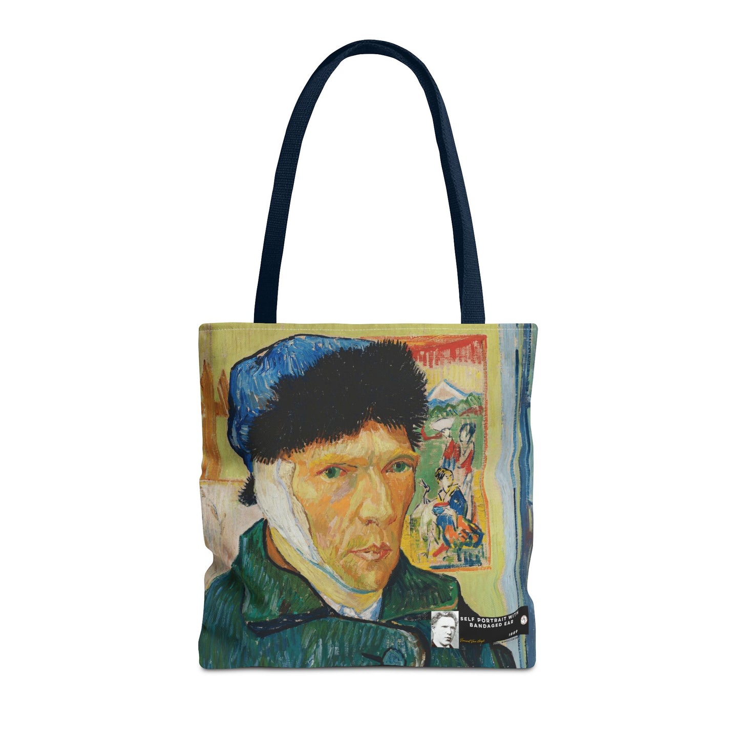 Van Gogh, Vincent - Self Portrait with Bandaged Ear (1889) - Tote Bag