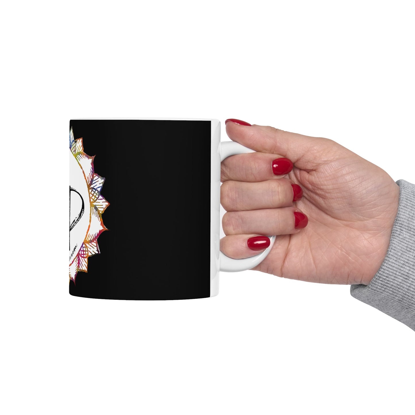 AdamPacio.com Logo - White - Ceramic Mug