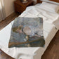 Morisot, Berthe - Woman at Her Toilette (1880) - Velveteen Plush Blanket