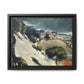 Cézanne, Paul - L’Estaque, Melting Snow (1870) - Matte Canvas, Framed