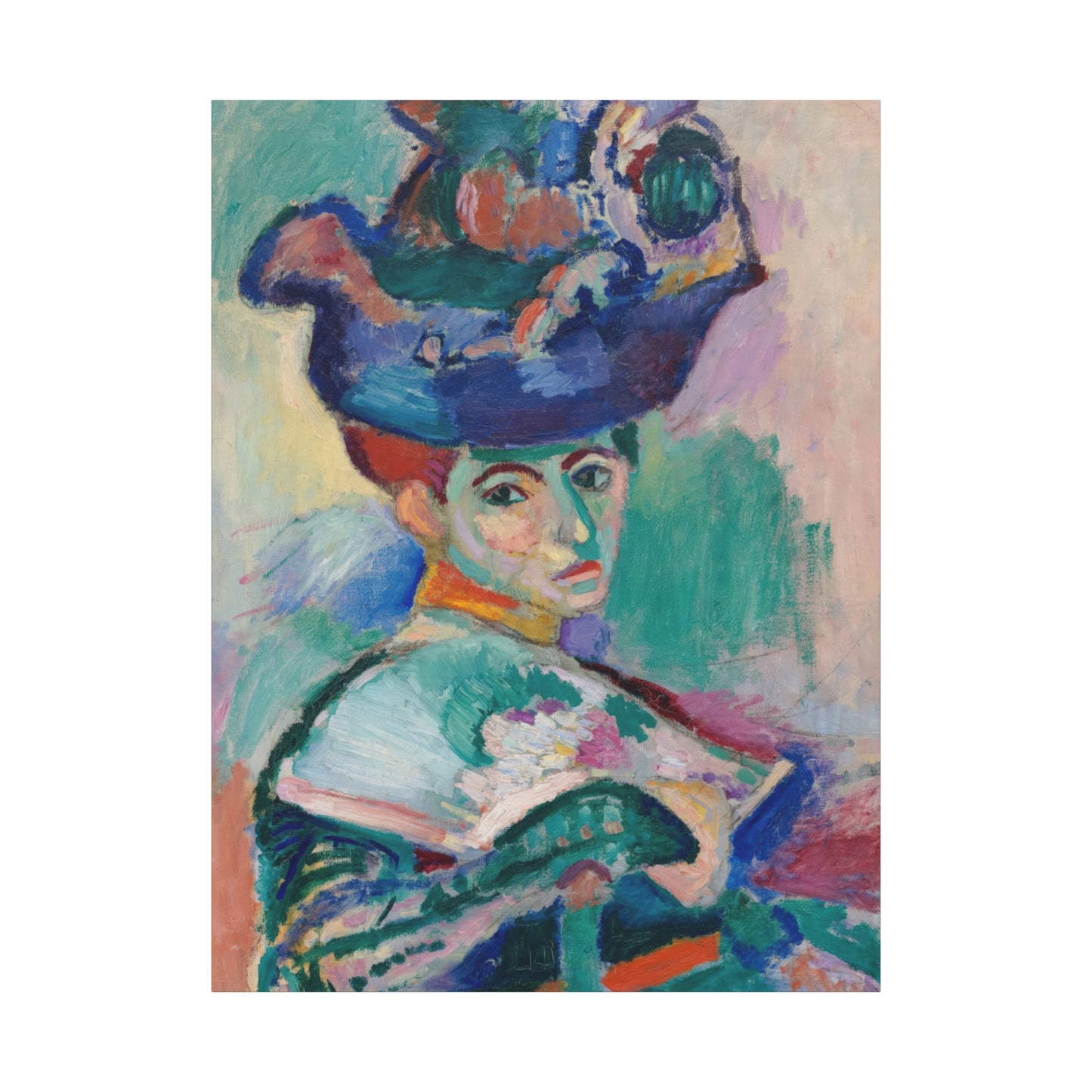 Matisse, Henri - Woman with a Hat (1905) - Canvas Block, unframed