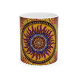 Solar Disc Mandala - Ceramic Mug