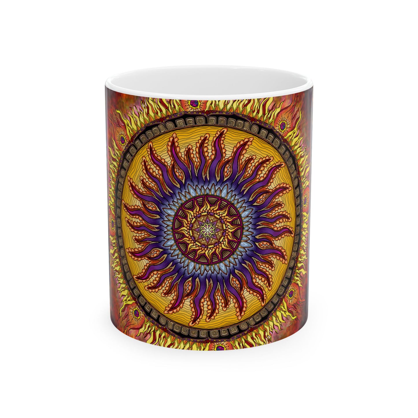 Pacio, Adam - Solar Disc Mandala - Ceramic Mug