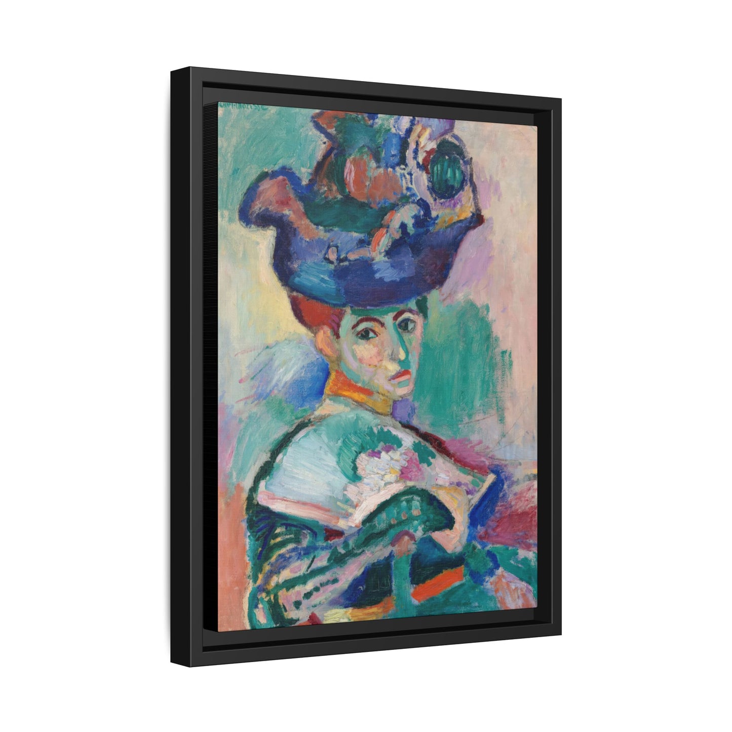 Matisse, Henri - Woman with a Hat (1905) - Matte Canvas, Framed