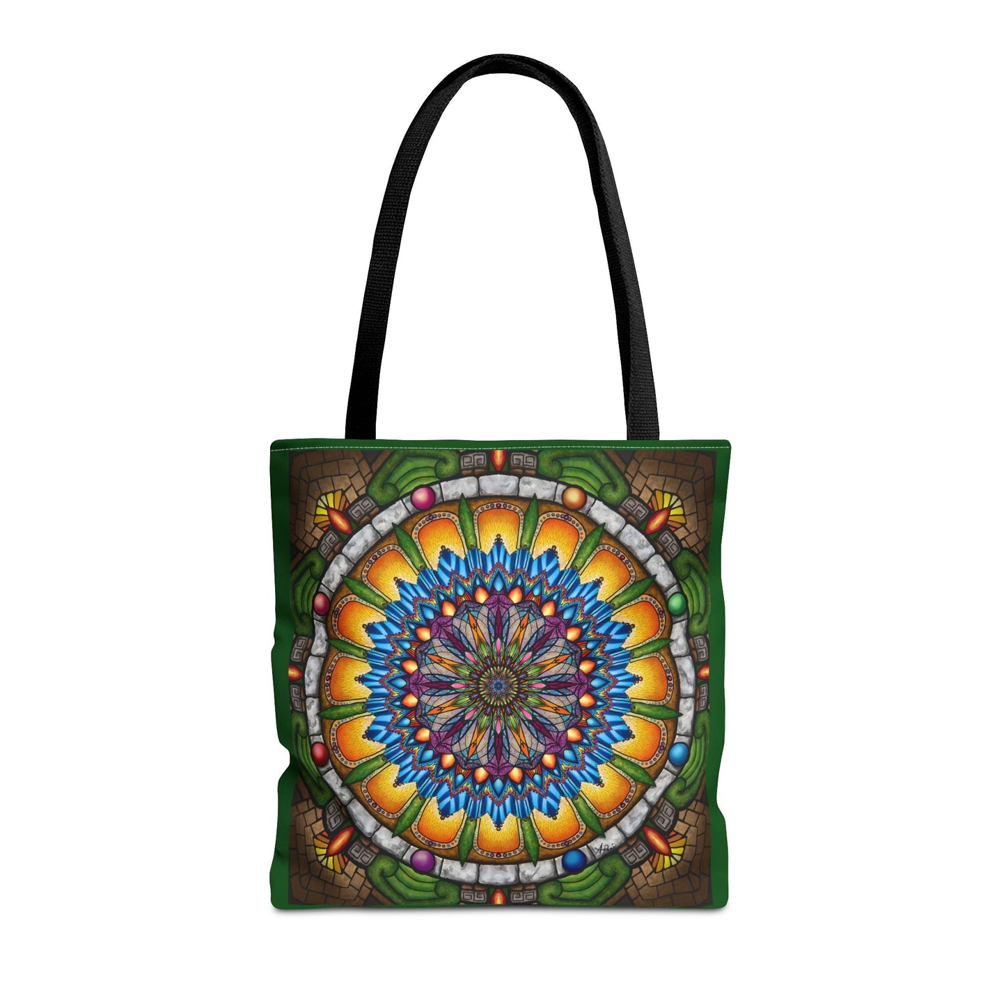 Emerald Arrows Mandala - Tote Bag