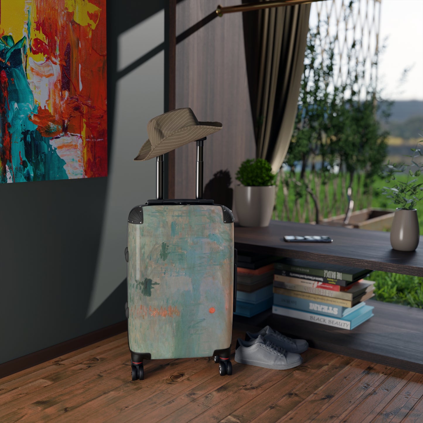 Monet, Claude - Impression, Sunrise (1872) - Suitcase