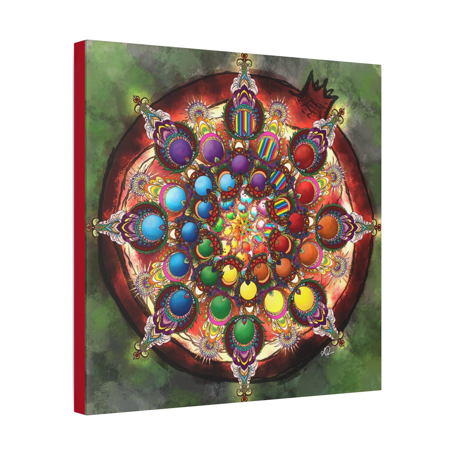 Seeds of Pride Mandala - Canvas Block