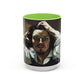 Courbet, Gustave - The Desperate Man (1843) - Colorful Accent Mugs