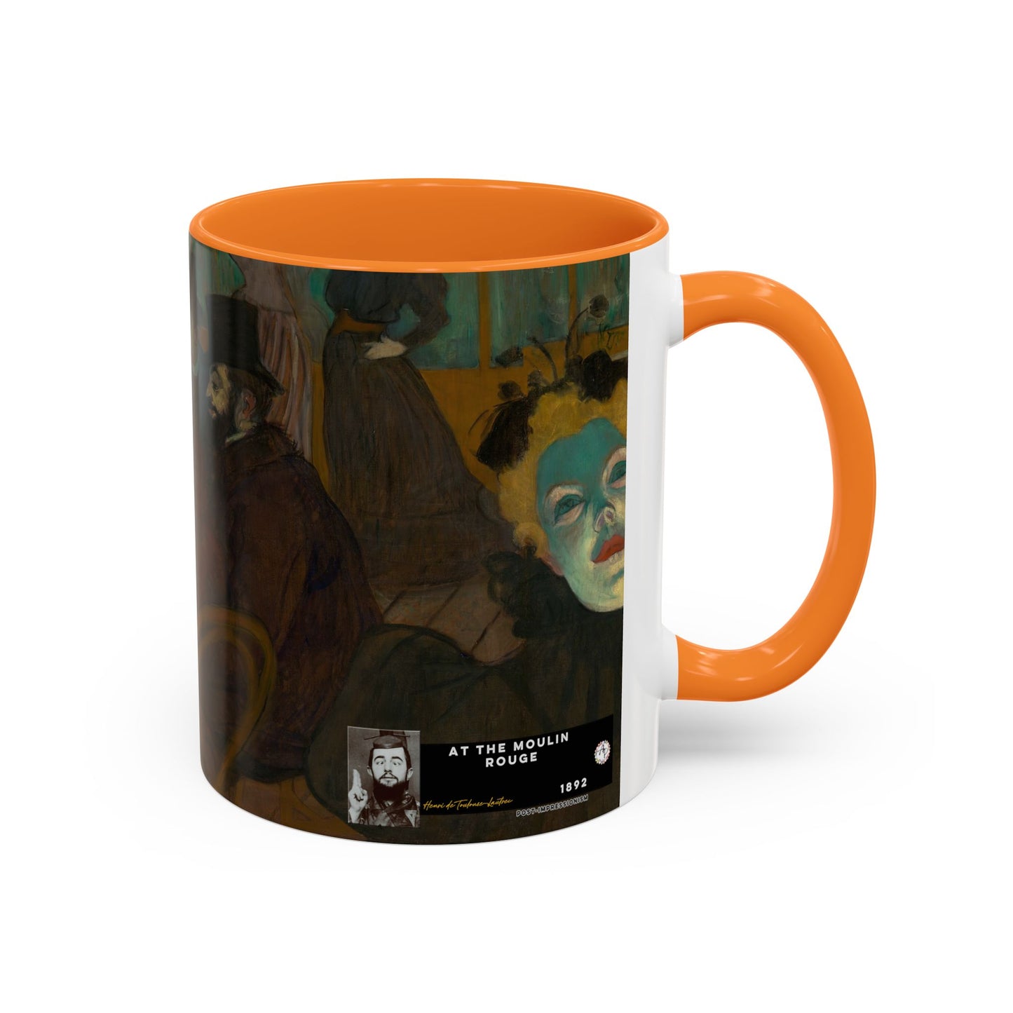 Toulouse-Lautrec, Henri - At the Moulin Rouge (1892) - Colorful Accent Mugs