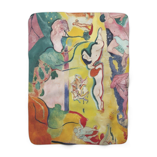 Matisse, Henri - The Joy of Life (1905) - Sherpa Fleece Blanket