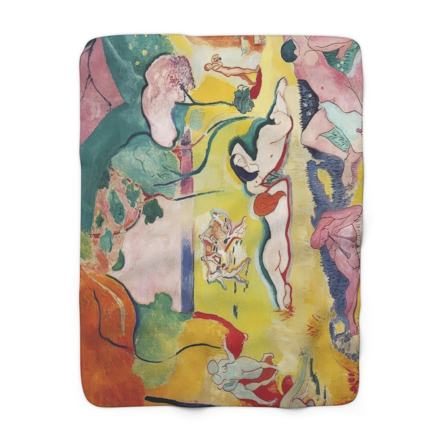 Matisse, Henri - The Joy of Life (1905) - Sherpa Fleece Blanket