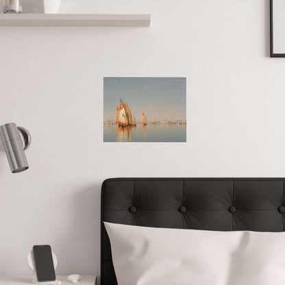 Gifford, Sanford Robinson - Venetian Sails: A Study (1873) - Satin Posters
