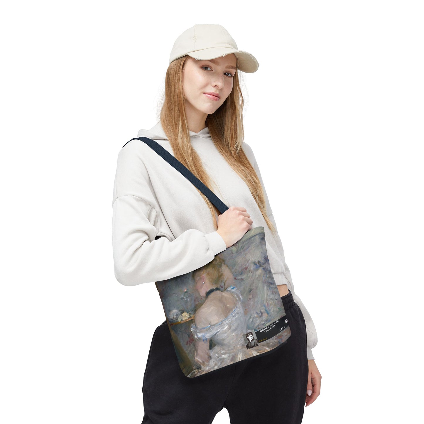 Morisot, Berthe - Woman at Her Toilette (1880) - Tote Bag