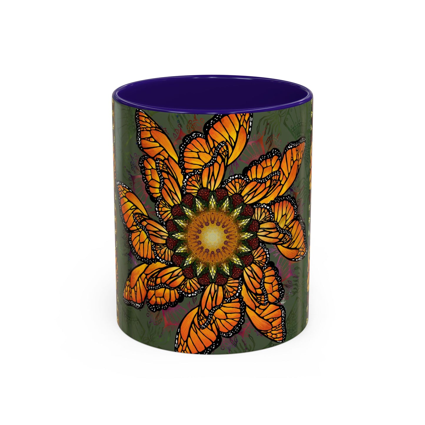 Pacio, Adam - Monarch Butterfly Mandala - Colorful Accent Mugs