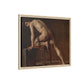 Courbet, Gustave - Study of a Nude Man (1840) - Matte Canvas, Framed