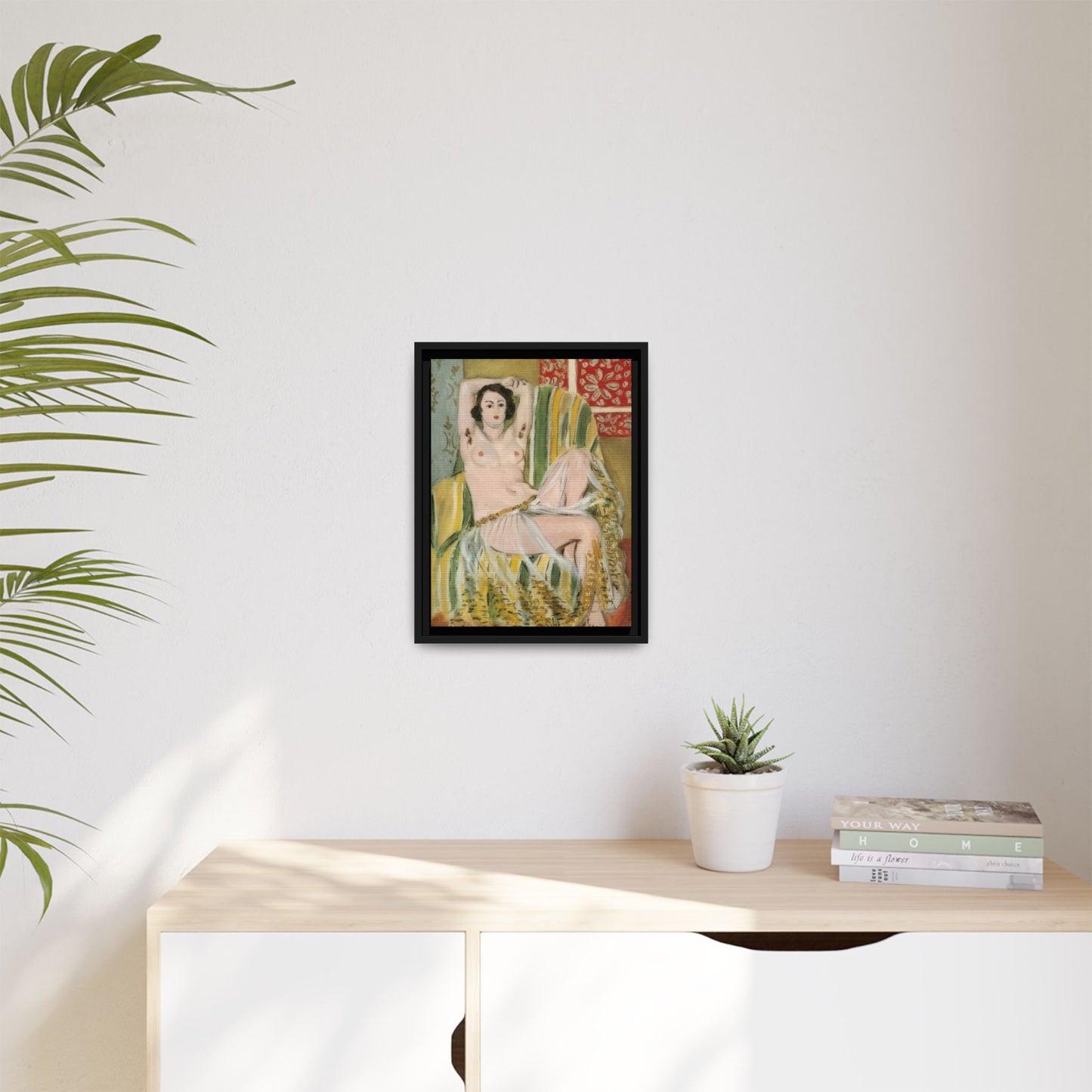 Matisse, Henri - Odalisque with Raised Arms (1923) - Matte Canvas, Framed