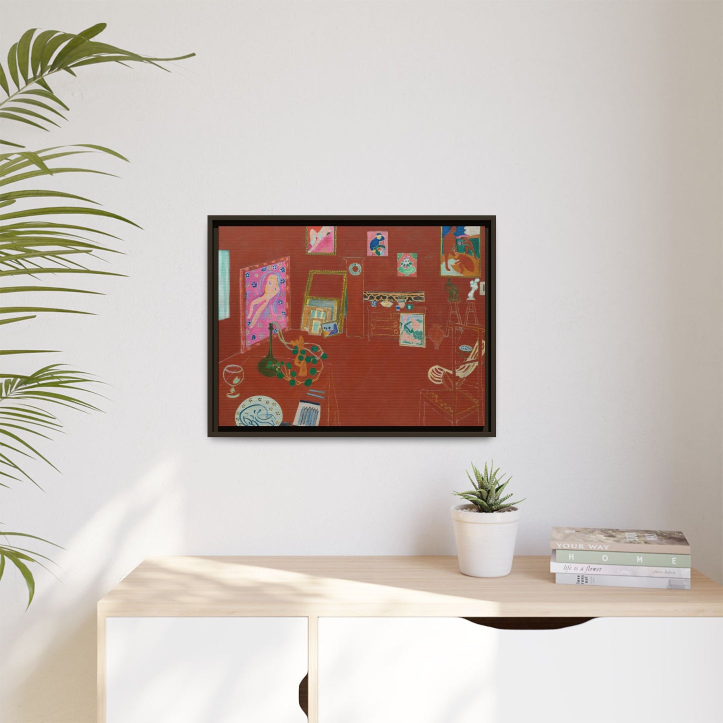 Matisse, Henri - The Red Studio (1911) - Matte Canvas, Framed