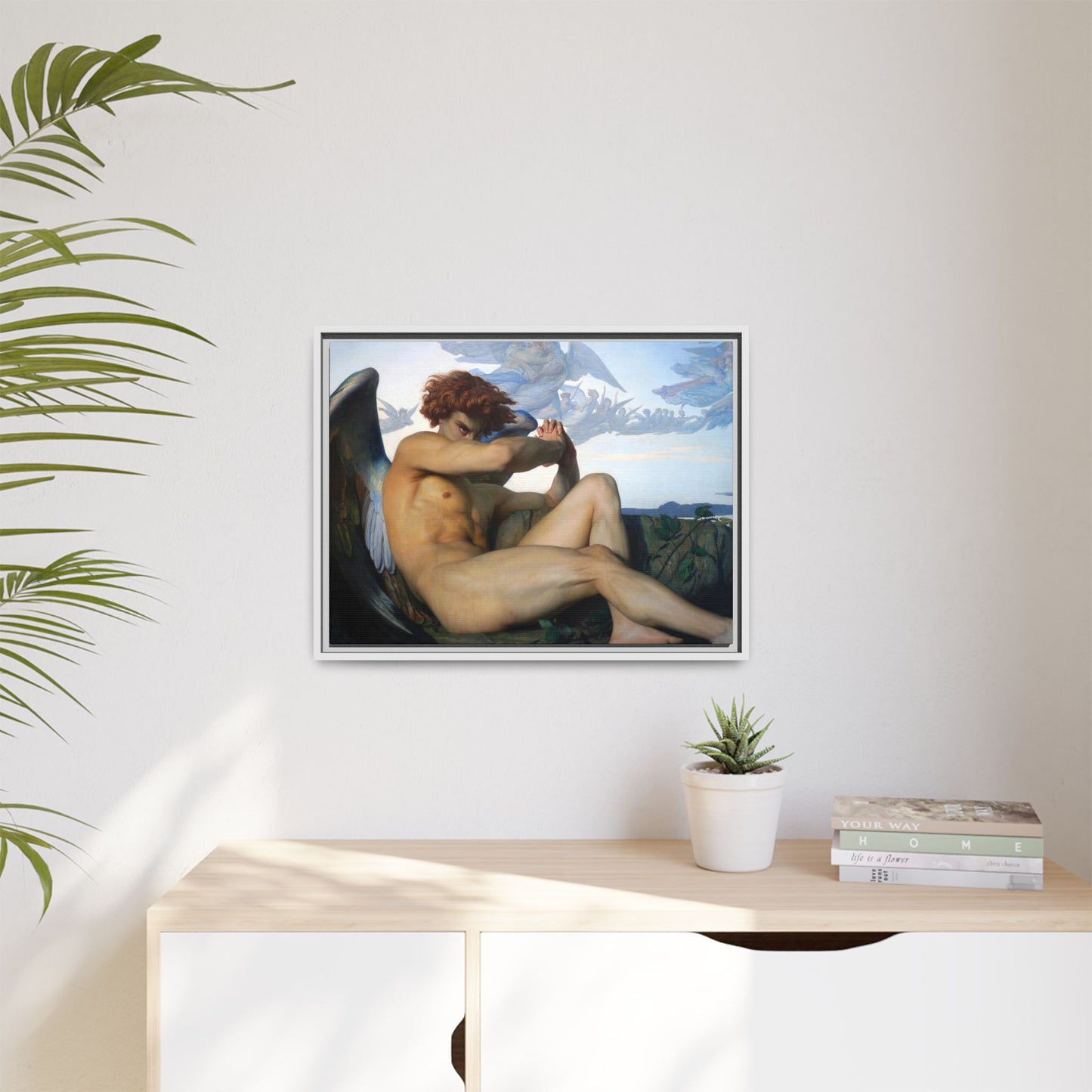 Cabanel, Alexandre - The Fallen Angel (1847) - Matte Canvas, Framed