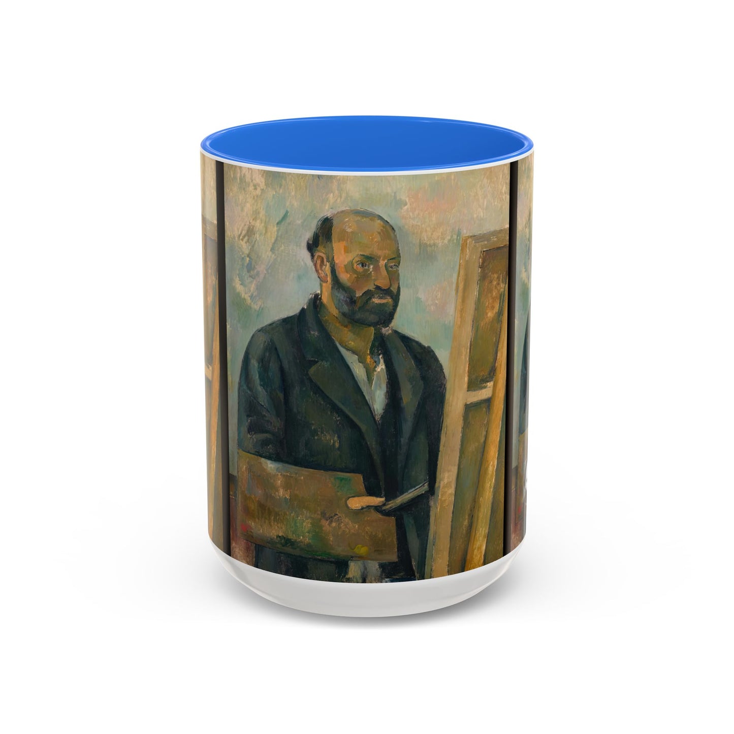 Cézanne, Paul - Portrait of the Artist with a Palette (1890) - Colorful Accent Mugs