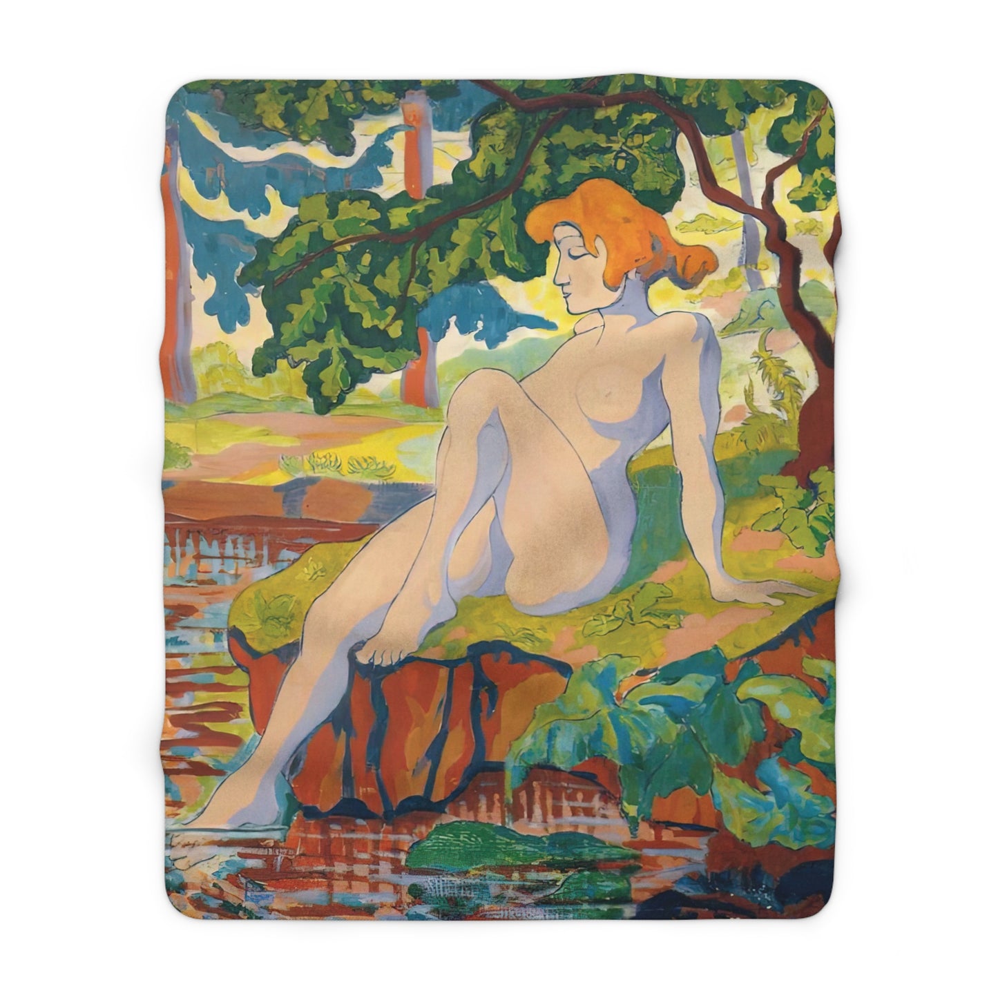 Ranson, Paul - Bather (1898) - Sherpa Fleece Blanket
