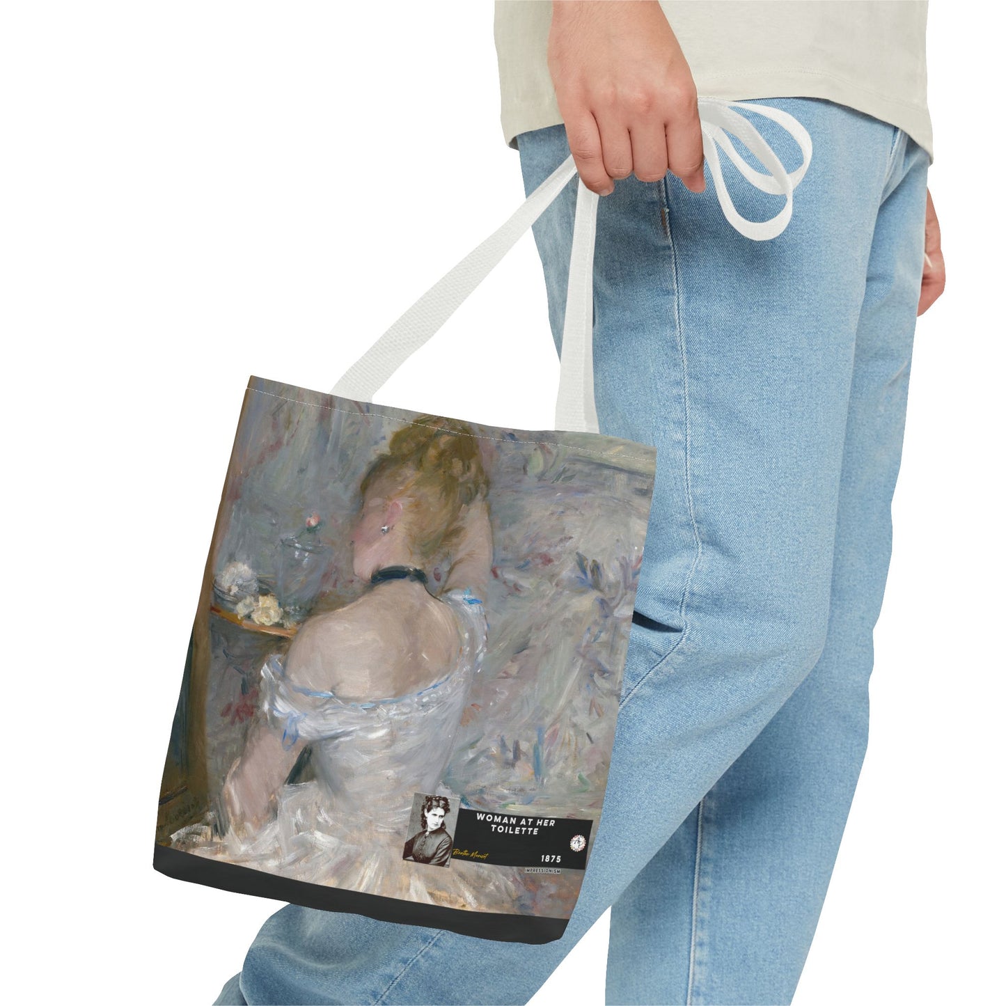 Morisot, Berthe - Woman at Her Toilette (1880) - Tote Bag