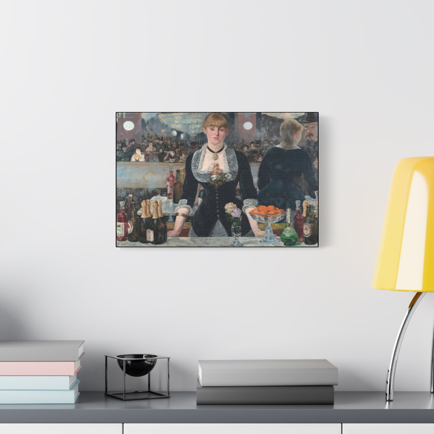 Manet, Édouard - A Bar at the Folies-Bergère (1880) - Canvas Block, unframed