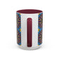 Pacio, Adam - Emerald Arrows Mandala - Colorful Accent Mugs