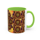 Lion Summer Mandala - Colorful Accent Mugs