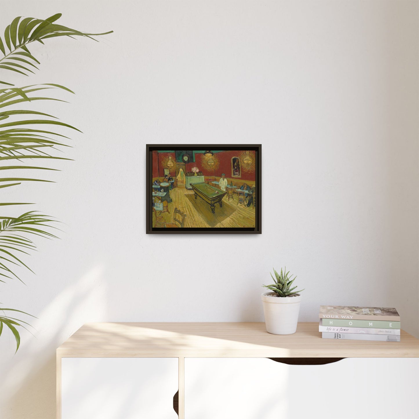 Van Gogh, Vincent - The Night Cafe (1888) - Matte Canvas, Framed