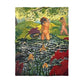 Ranson, Paul - The Lotus Bather (1906) - Microfiber Duvet Cover