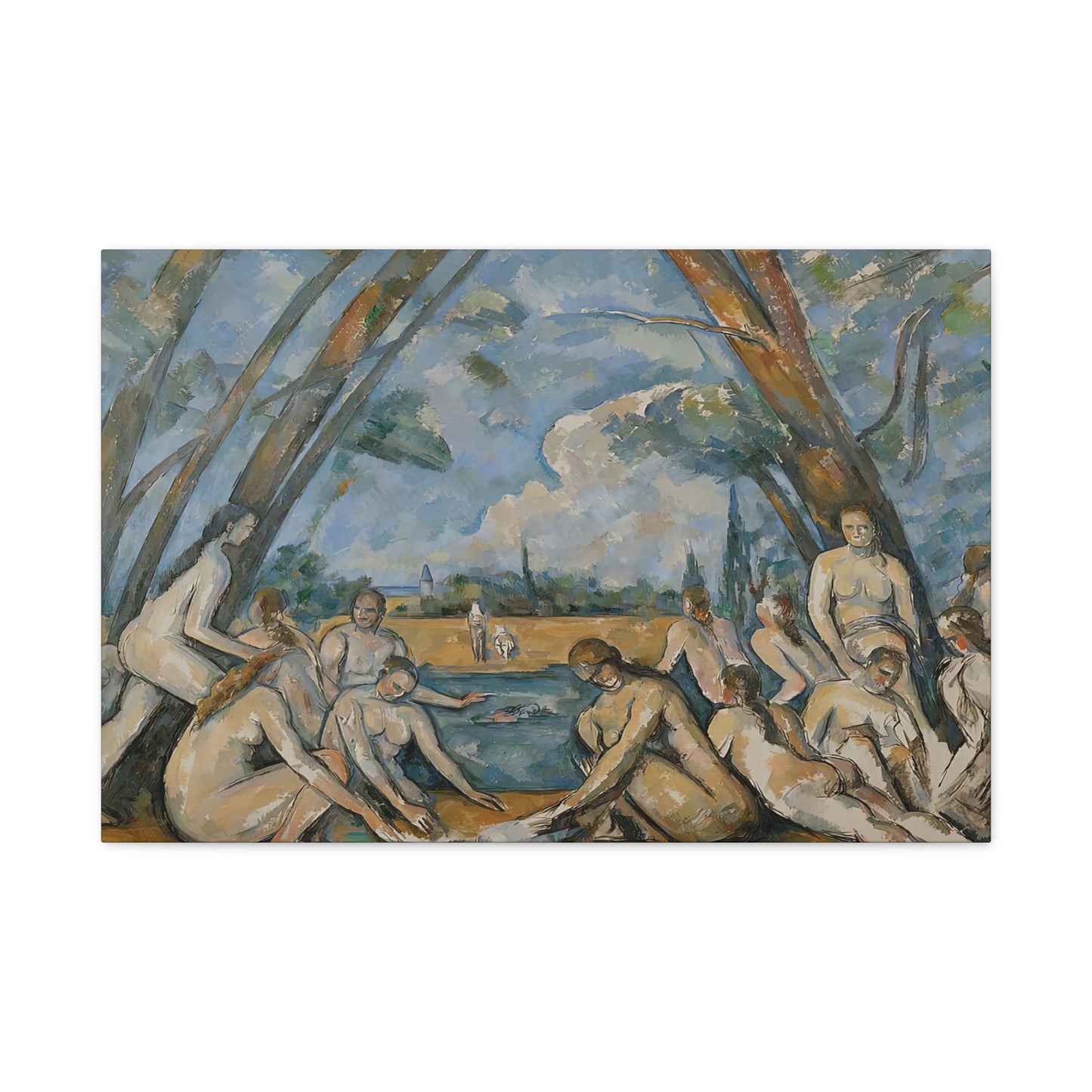Cézanne, Paul - The Large Bathers (1906) - Canvas Block, unframed