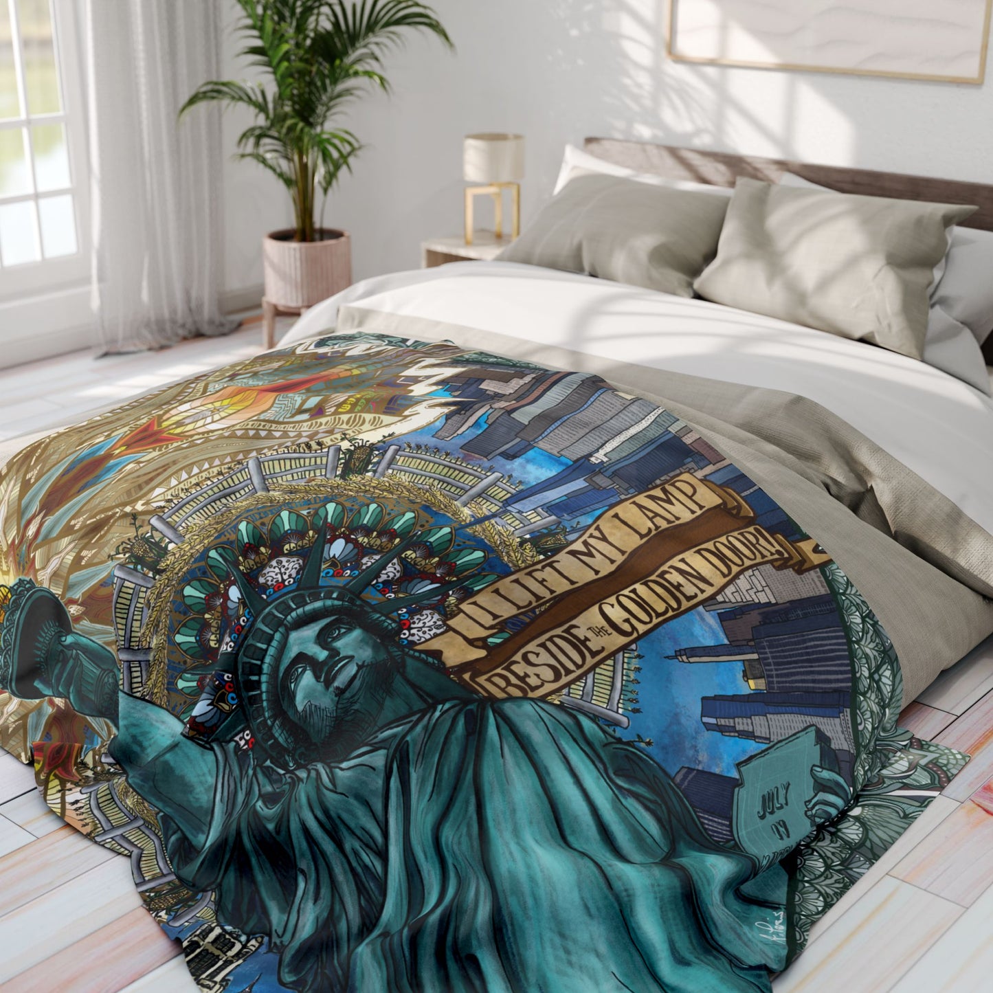 Pacio, Adam - Liberty Mandala - Arctic Fleece Blanket
