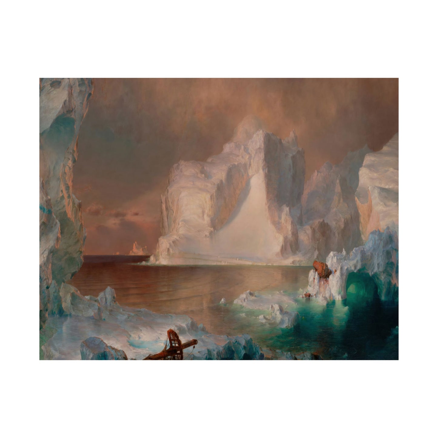 Church, Frederic Edwin - The Icebergs (1861) - Satin Posters