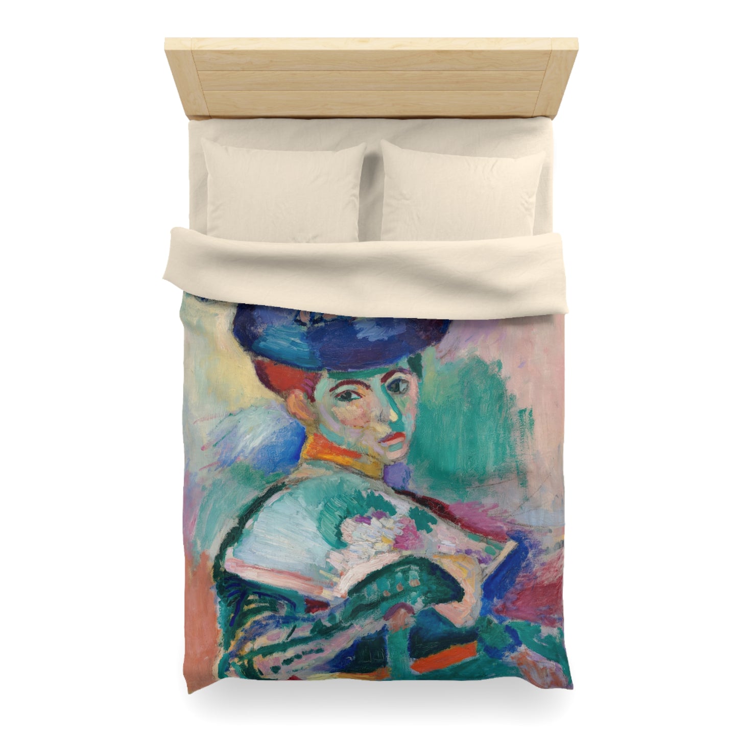 Matisse, Henri - Woman with a Hat (1905) - Microfiber Duvet Cover
