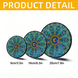 Melek Taus Mandala - Stained Glass Suncatcher