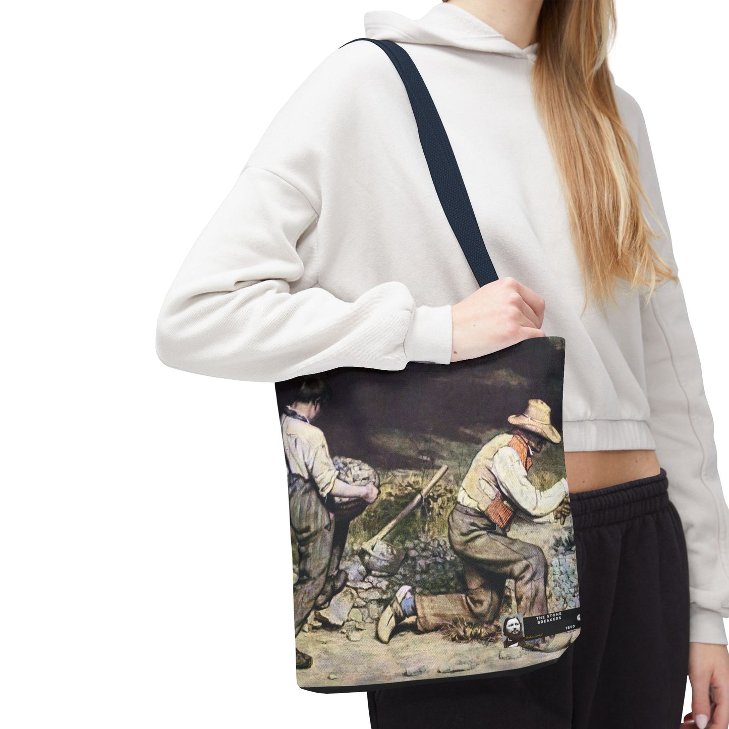 Courbet, Gustave - The Stone Breakers (1850) - Tote Bag