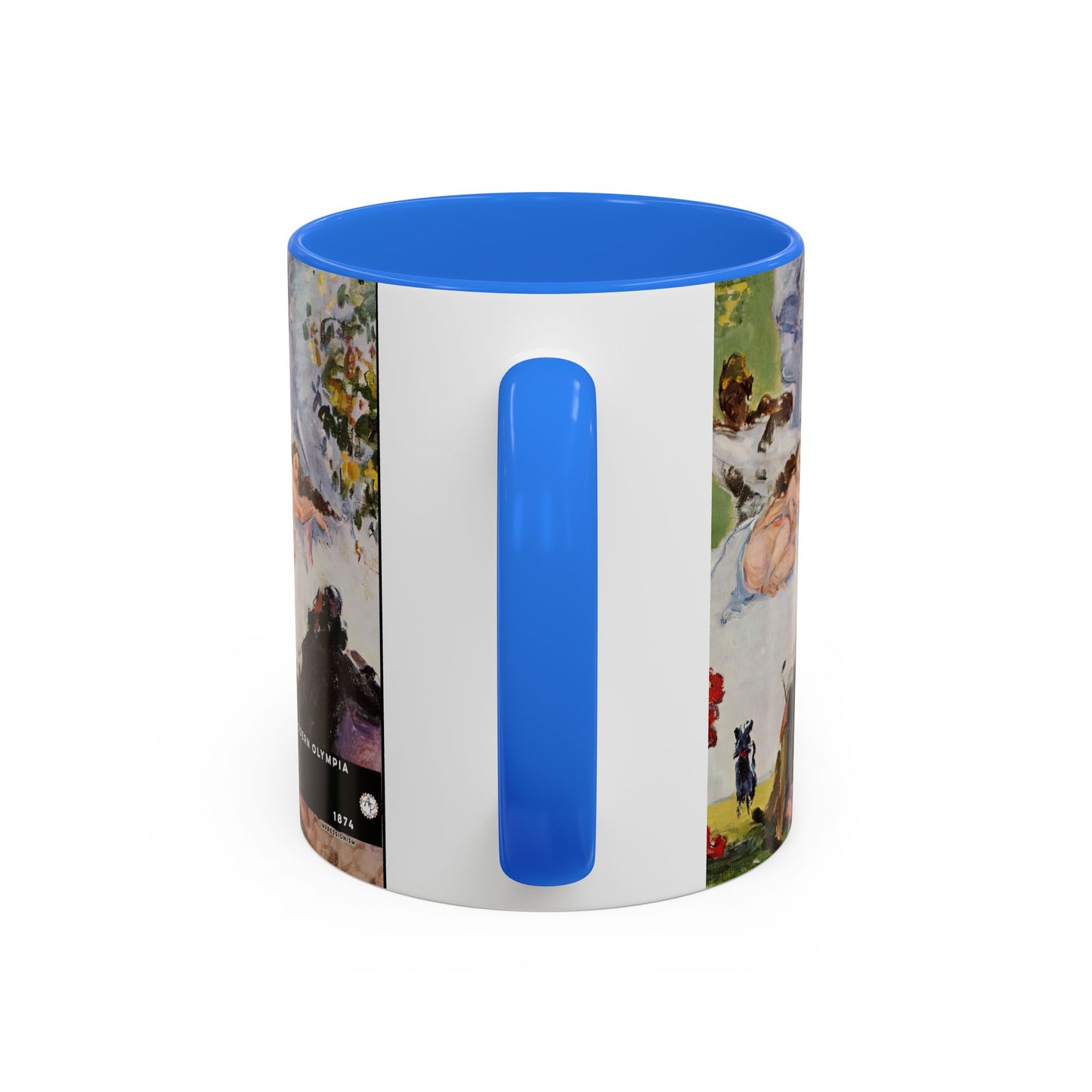 Cézanne, Paul - A Modern Olympia (1874) - Colorful Accent Mugs