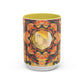 Filiger, Charles - Woman’s Head with Closed Eyes (1893) - Colorful Accent Mugs