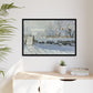 Monet, Claude - The Magpie (1868) - Matte Canvas, Framed