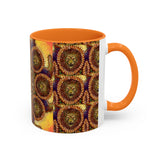 Lion Summer Mandala - Colorful Accent Mugs