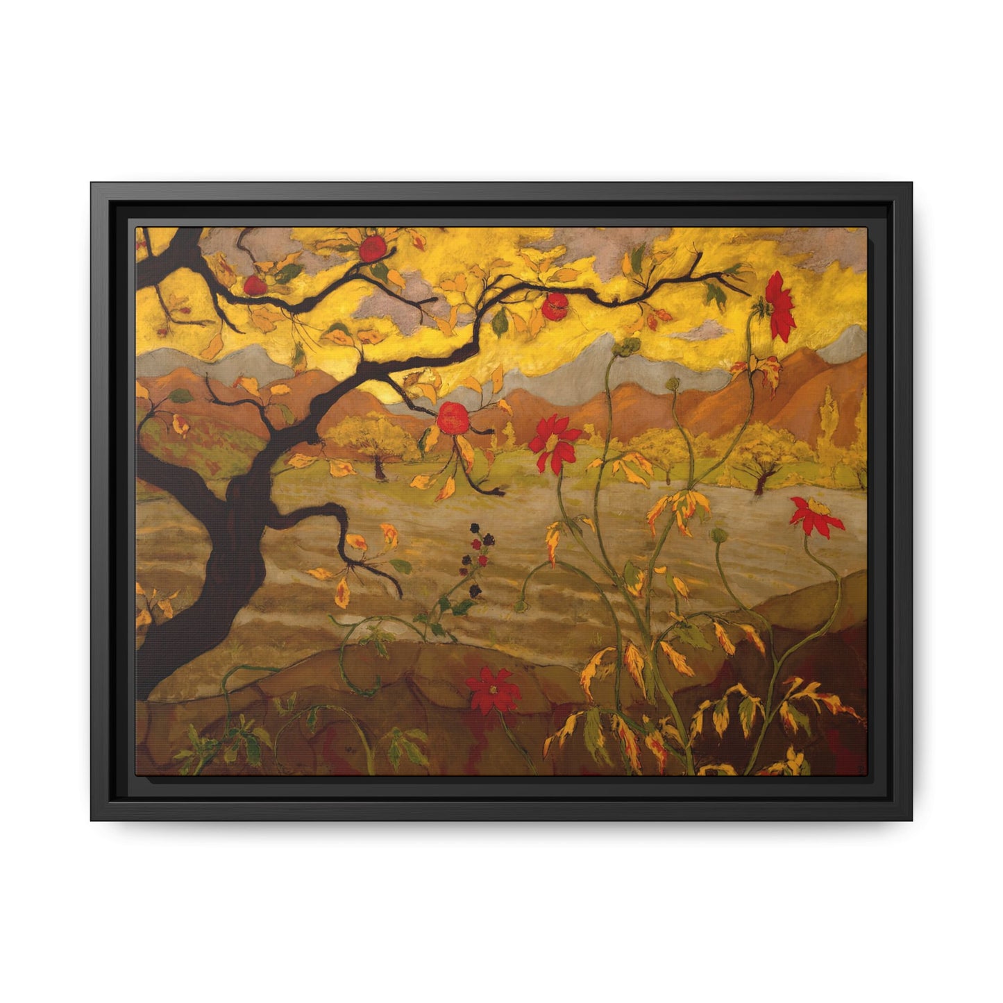 Ranson, Paul - Apple Tree with Red Fruit (1902) - Matte Canvas, Framed