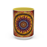 Solar Disc Mandala - Colorful Accent Mugs