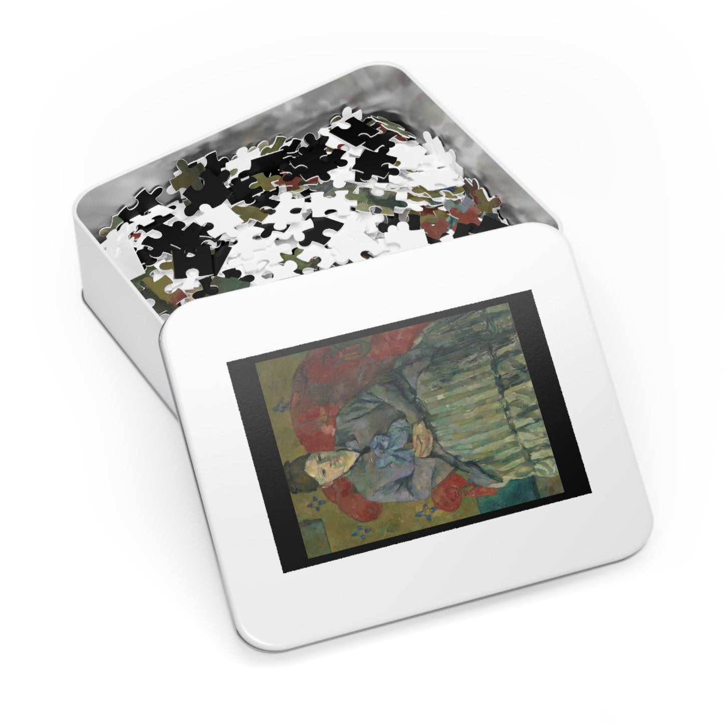 Cézanne, Paul - Madame Cezanne in a Red Armchair (1877) - 1000pc Jigsaw Puzzle