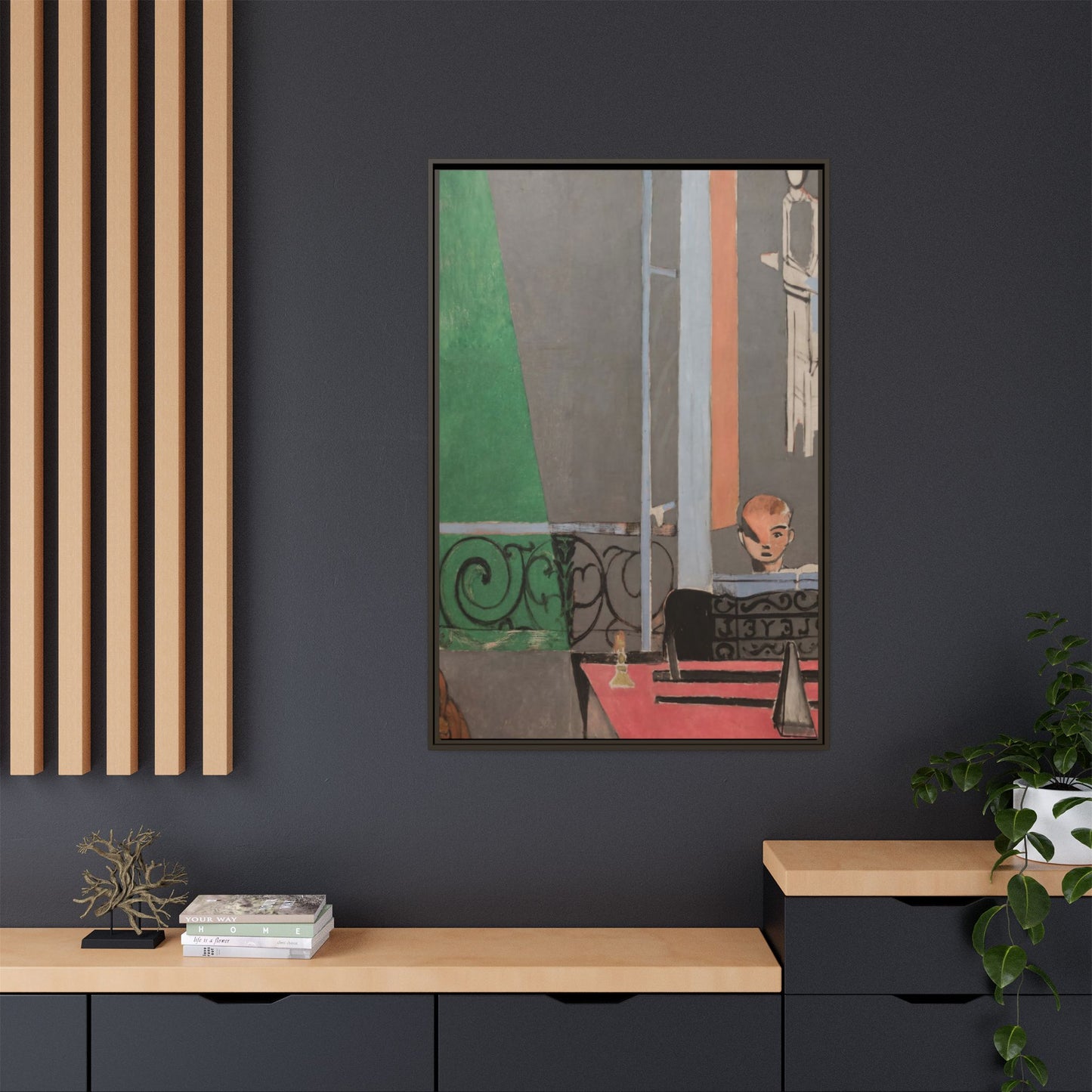 Matisse, Henri - Piano Lesson (1916) - Matte Canvas, Framed
