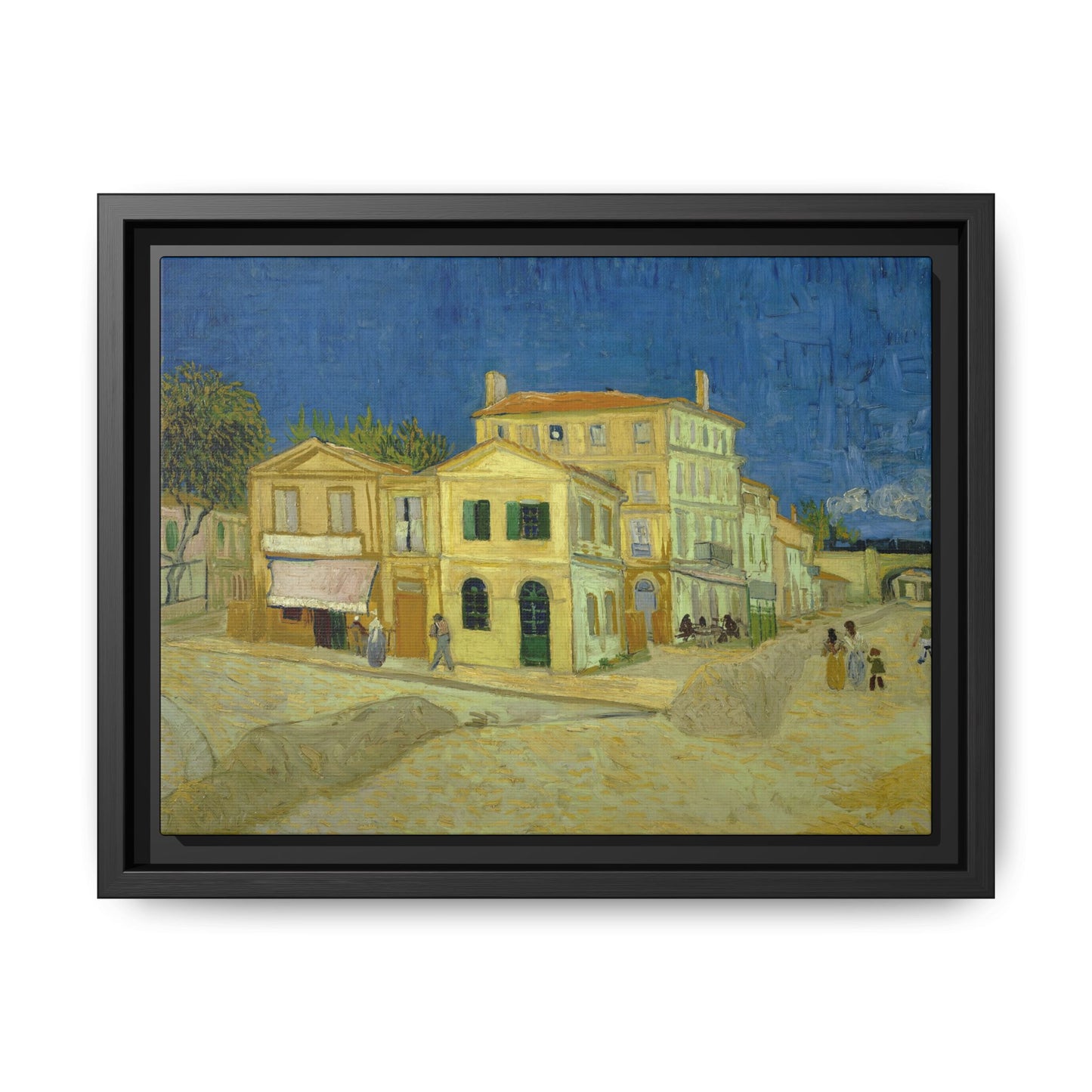 Van Gogh, Vincent - The Yellow House (1888) - Matte Canvas, Framed