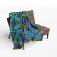 Melek Taus Mandala - Arctic Fleece Blanket