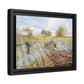 Pissarro, Camille - Hoarfrost (1873) - Matte Canvas, Framed